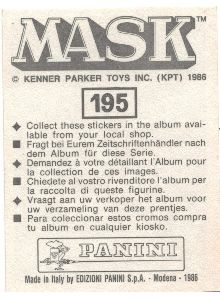 PANINI - Vignette adhésive N°195